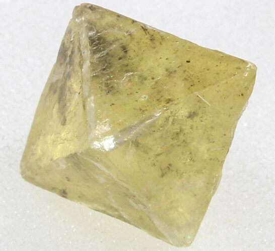 Yellow, Cleaved Fluorite Octahedron - Illinois #37831